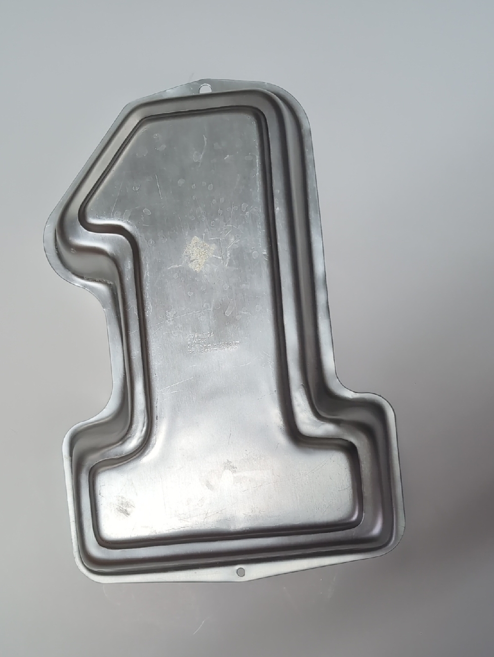 Wilton Silver Number 1 Cake Pan